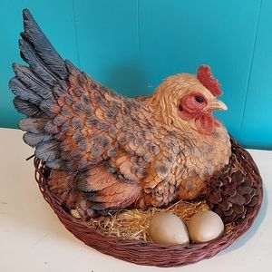 Mother Hen in Basket
